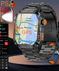 COIUSOR High Precision GPS Smartwatch, with Wireless Calling and Compass, IPS HD Display, 100+ Sports Mode, Outdoor Sports, GPS L1+L5 Dual-Band Positioning, Outdoor Watch | Stylish Smartwatch for iOS and Android Phones, Suitable for Both Men and Women