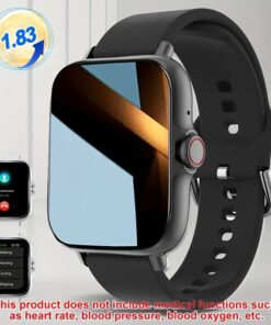 Smart Watch, Wireless Call/Dial, Multi-Sport Mode, Incoming Call Alert & Rejection, SMS Alert, Message Alert Viewing, Multiple APP Alerts, Suitable for Men & Women, Sports Watch