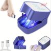1/2pcs Blue Light Nail Lamp with LED Display - FSA/HSA Toenail & Fingernail, - Portable -Free Lamp for At-Home Use, -Free Gel Polish, Nail Renewal Device for Men & Women (Gift for Dad/Mom)
