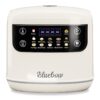 67.63oz Bluebow Mini Electric Rice Cooker | Portable Multi-Function with 10 Menu Options, Non-Stick Inner Pot, Auto Keep Warm, 24H Time Delay Preset, Fast Cooking, LCD Display, White