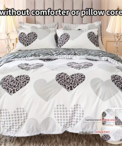 3pcs Multicolor Printed Duvet Cover Set | Polyester, Zipper Closure, Machine Washable, All-season Use
