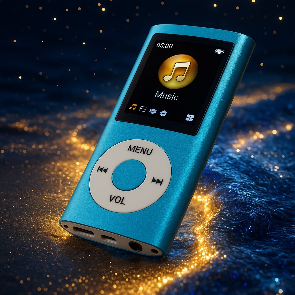 Portable MP3 Music Player With Lossless Sound Quality Supports MP3/WMA/FLAC/APE, 8-Hour Playback, Aluminum Alloy Body, Easy Playlist Control, Random & Sleep Mode