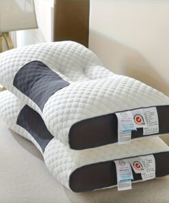 1pc Neck Pillow with Quilted Design - Soft, Support for Sleeping, Hypoallergenic Polyester Cover, Removable & Washable, Modern Neck Pillow | Soft Woven, Pillows for Neck And Shoulder