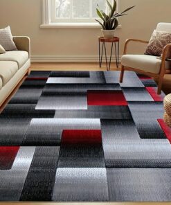 Modern Minimalist Geometric Mat, Non-slip Mat for Living Room And Bedroom, Soft, Easy to Clean, Large Size Home Decoration Mat, Suitable for Living Room And Bedroom Floors.