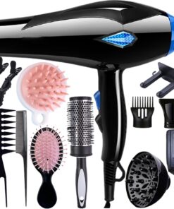 The MORFONE Set Of Professional Hair Dryer With Comb Clip And Wind Guard Accessories. Suitable For Both Home Use And Travel Use - Perfect As A Gift For The Closest Ones During Festivals.