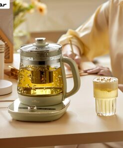 Health-Care Beverage Tea Maker and Kettle, 9-in-1 Programmable Brew Cooker Master, 1.5 L, Spruce Blue