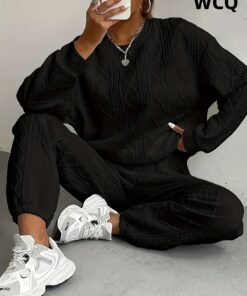 Winter Clothes for Women: 2pcs Sweatsuit Set, Cozy Fall Clothes for Women, Conjuntos De Invierno Para Mujer, Multiple Colors