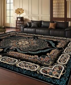 1pc Dark Bohemian Style Modern Mat, Light Beige Friendly And Does Not Shed Hair, Suitable for Pets And Children Mat. Non-slip, Wear-resistant, And Machine Washable, Suitable for Living Rooms, Bedrooms, Kitchens, And Outdoor Rugs.Home Decor