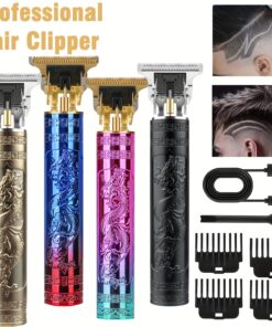 Professional Trimmer Hair Clippers, Cordless Barber Shaving Machine, USB Chargeable Beard Trimmer Beard Shaver for Men Father's Day Gifts, Cordless Beard Trimmer, Professional Grooming Kit, Compact Trimmer Build, Modern Barber Device