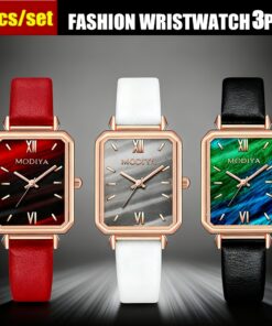 3pcs/set Simple, Stylish Women's Watches, Including Three Quartz Watches.