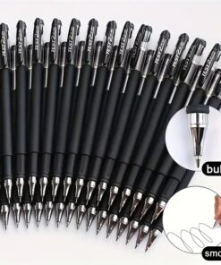 20/100pcs 0.5mm Black Ballpoint Pens For School Students Or Office Use, Business Signature Pens, Office Student Exam Water Pen, Ballpoint Pen