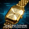 Women's Elegant Quartz Watch with Stainless & Rectangular - Quartz Movement Wristwatch Suitable for Christmas, Valentine's, Mother's Day Gifts - Dress Watch for Daily Wear & Special Occasions ()