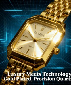 Women's Elegant Quartz Watch with Stainless & Rectangular - Quartz Movement Wristwatch Suitable for Christmas, Valentine's, Mother's Day Gifts - Dress Watch for Daily Wear & Special Occasions ()