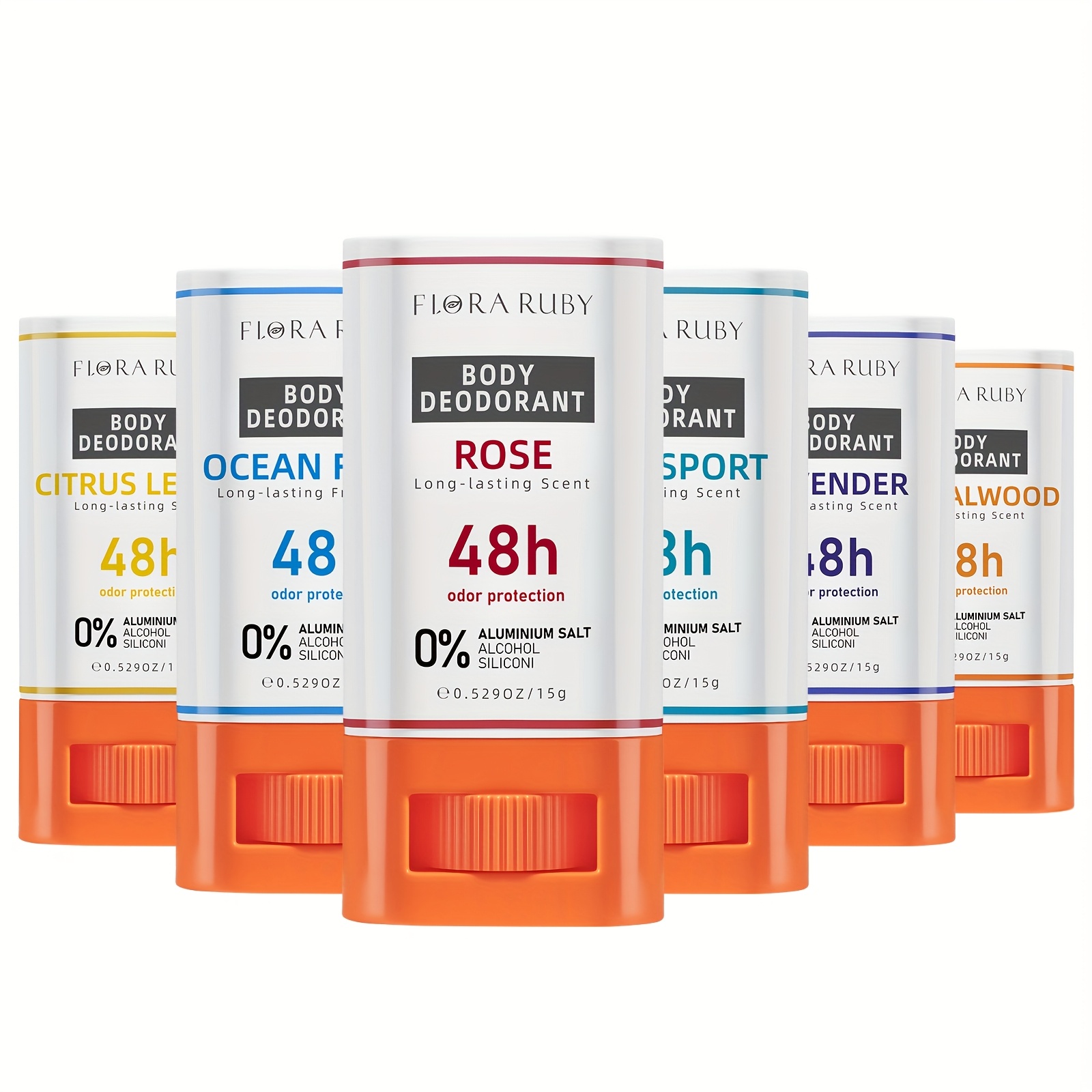 3pcs FLORA RUBY Deodorant Stick Fragrance Cream Stick for Women&Men, 48 Hours Sweat And Odor Protection, Eliminate Odor Underarm, Long-lasting Freshness, Suitable for Daily, Exercise, Summer Commut And Travel, Workplace, On Dates Use.Happy Gift