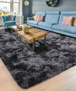 Area Rugs Soft Shaggy Carpet for Living Room, Bedrooms, Fluffy Rug for Room Decor, Nom Slip Plush Large Rugs for Play Room