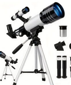 150X High Power Telescope, 70mm Aperture Astronomy with Manual Focus - Portable Telescope for Adults & Beginners, Ideal for Stargazing, Camping, Gifts with Stickers (Ideal for men,, Family)
