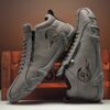 A Pair Of Men'S Cross Training Shoes With Side Zipper Design, Lightweight And Comfortable, Suitable For Outdoor Sports, Travel, And Driving Activities