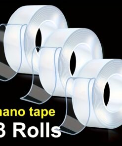 Heavy Duty Nano Double-Sided Tape-Reusable, Traceless And Washable-Strong Adhesive Strip, Suitable for Home, Office And Car