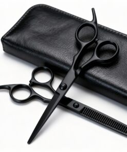 3pcs Set of Hair Thin Scissors Combination Set, Including Bangs, Teeth Scissors, 2 Combs, Pet Scissors, and A Folding Mirror As A Gift