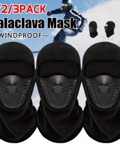 Thermal Balaclava Ski Mask - Full Face Winter Face Mask with Breathable Air Vents, Windproof & Cold Weather for Skiing, Snowboarding, Motorcycling - Machine Washable Gear