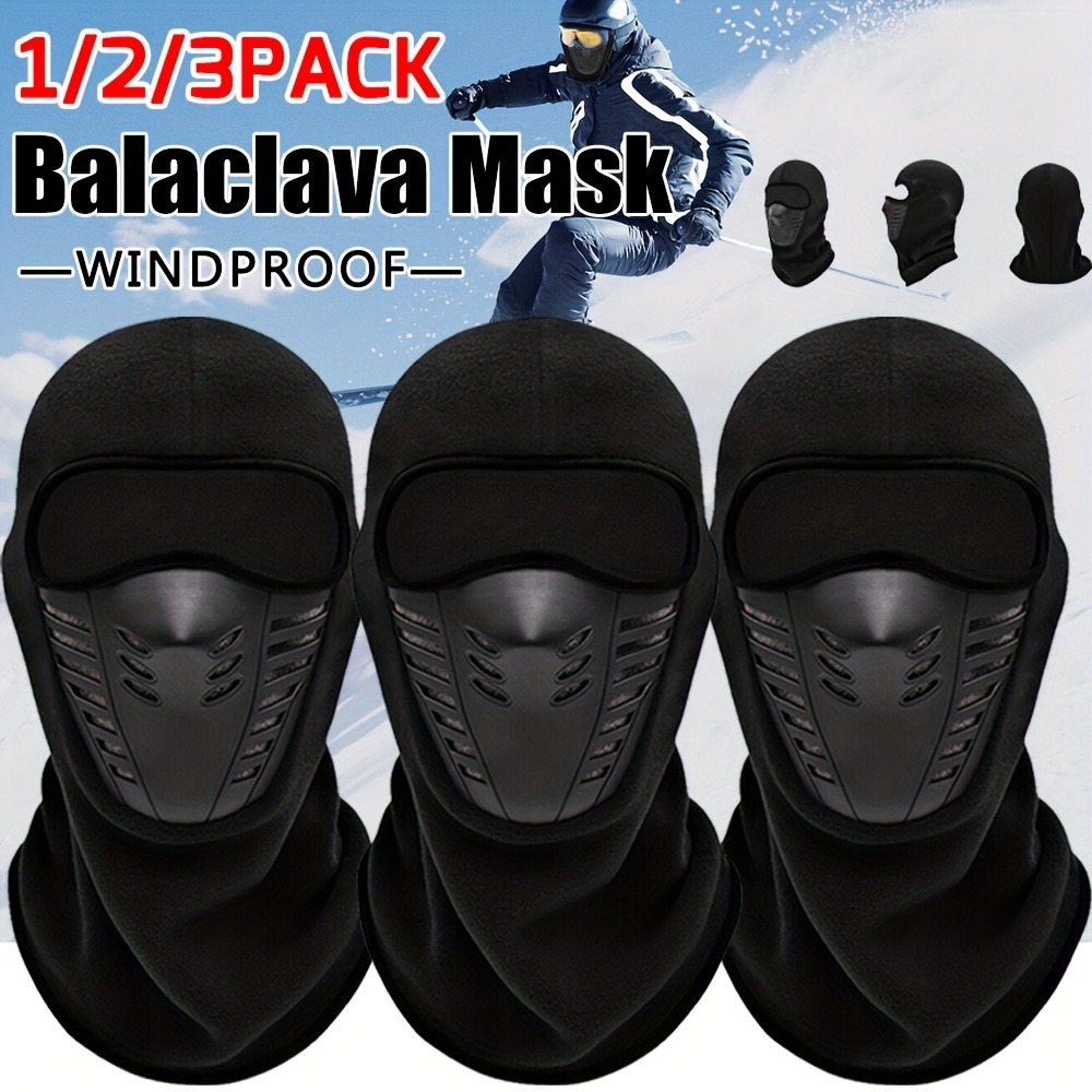 Thermal Balaclava Ski Mask - Full Face Winter Face Mask with Breathable Air Vents, Windproof & Cold Weather for Skiing, Snowboarding, Motorcycling - Machine Washable Gear