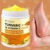 250g Turmeric Dry And Cracked Hand Foot Care Cream-Anti-Crack Cracking Cream Highly Hydrate Moisturize Light Beige, Light Beige Can Be Used On Dry Areas Such As Hands The Back Of Feet, Ankles Elbows Etc.suitable for Dry And Cracked Light Beige