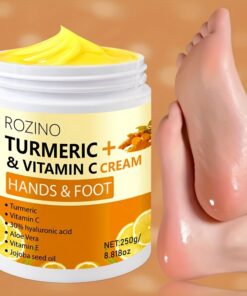 250g Turmeric Dry And Cracked Hand Foot Care Cream-Anti-Crack Cracking Cream Highly Hydrate Moisturize Light Beige, Light Beige Can Be Used On Dry Areas Such As Hands The Back Of Feet, Ankles Elbows Etc.suitable for Dry And Cracked Light Beige