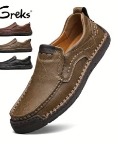 GREKS Men's Casual Driving Loafers Business Men Comfort Shoes Sport Walking Light Moccasin Fashion