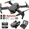 E88 PRO MAX Drone, Equipped With 4K Dual Cameras, Visual Remote Control With Display Screen, Two Batteries, Brushless Motor And Obstacle Avoidance Function, One Health Return, LED Lights, Foldable Quadcopter Drone, Equipped With Maintenance Tools An