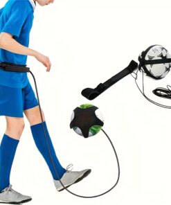 Adjustable Soccer Training Ball Dribbling Belt with Secure Strap - Heavy-Duty Football Practice Waist Harness for Solo & Group Drills, Portable Ball Binding Device for All Skill Levels - Soccer Practice Equipment (1), Robust Construction