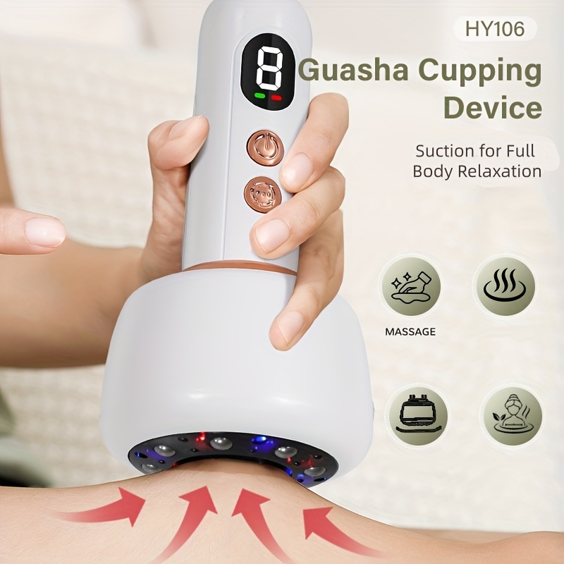 Rechargeable Body Beauty Massager | 9 Vibration Modes for Skin Glowing & Muscle Relaxation, Handheld Care for Legs, Arms, Belly, USB Charging, Suction for Full Body Relaxation, Ideal Gift for Women & Men