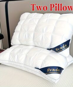 2-Pack Luxury Hotel Collection Pillows: Ultra-Supportive for Deep Sleep & Neck, Resilient High-Loft Core, Hypoallergenic Plush Cover, Cooling & All-Season Comfort - Ideal Gift
