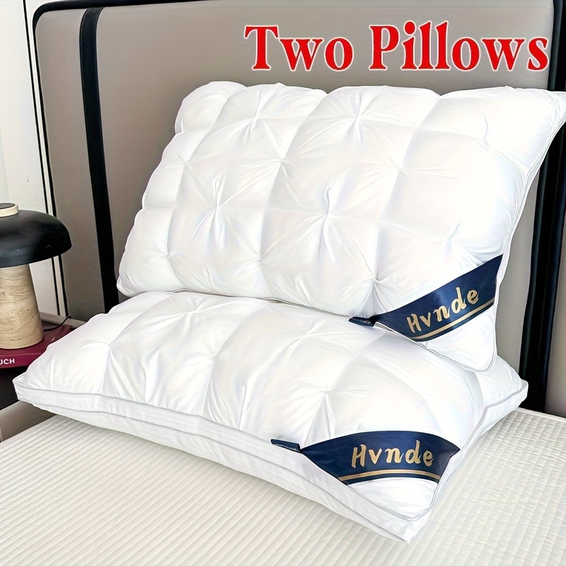 2-Pack Luxury Hotel Collection Pillows: Ultra-Supportive for Deep Sleep & Neck, Resilient High-Loft Core, Hypoallergenic Plush Cover, Cooling & All-Season Comfort - Ideal Gift
