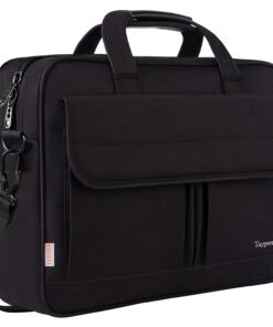 Laptop Briefcase, 17 Inch Laptop Bag, Business Office Bag For Men Women, Water-Repellent Computer Shoulder Messenger Bag With Organizer, Perfect For Everyday Leisure And Travel