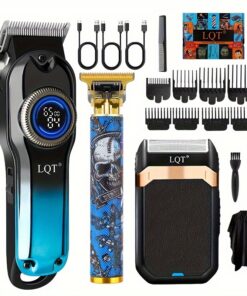 Electric Hair Clipper Set/ Designed for Men/ Unique Graffiti Style/ Men'S Grooming Kit/ Beard Trimmer And Shaver/ Portable Home Haircut Tool/ Men'S Gift/ Father'S Day/ Birthday Gift/ Christmas Gift, Hair Clipper for Men, Professional Hair Clipper