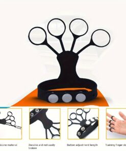 Black Silicone Basketball Shooting Trainer - Multi-Function Five-Finger Posture Corrector for Improved Accuracy & Technique