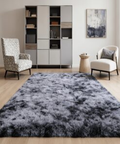 1pc Tie-dyed Carpet Fluffy Rug Warm Modern Machine Washable - Non Slip Backing for Living Room Kitchen Bedroom Christmas Decorations and Gifts - Easy to Clean Floor Decoration Carpet Mat Easy to Clean, Long-lasting, and Versatile for Winter