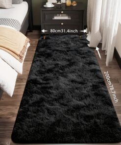 1pc Tie-Dye Plush Soft Interior Fluffy Mat, Modern Luxury Plush Mat, Absorbent, Non-Slip &, Suitable for Living Room and Bedroom Areas, Home Decor