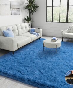 Holiday Bestseller: Blue Smog 5pcs Set Extra-Large Non-Slip Puffy for Bedrooms 1 Plush + 4 Pads Ideal for Hotels, Living Rooms, Parties & Gatherings Non-Slip, Durable, Easy to Clean Pet-Friendly Halloween & Christmas Decor