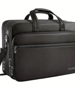 Laptop Briefcase 18 Inch, Expandable Large Laptop Case For Gaming Laptop Computer Bag, Laptop Bag, Carrying Case With Luggage Strap, Travel Accessories Must Have, Travel Accessories Must Have International, Best Christmas Gifts