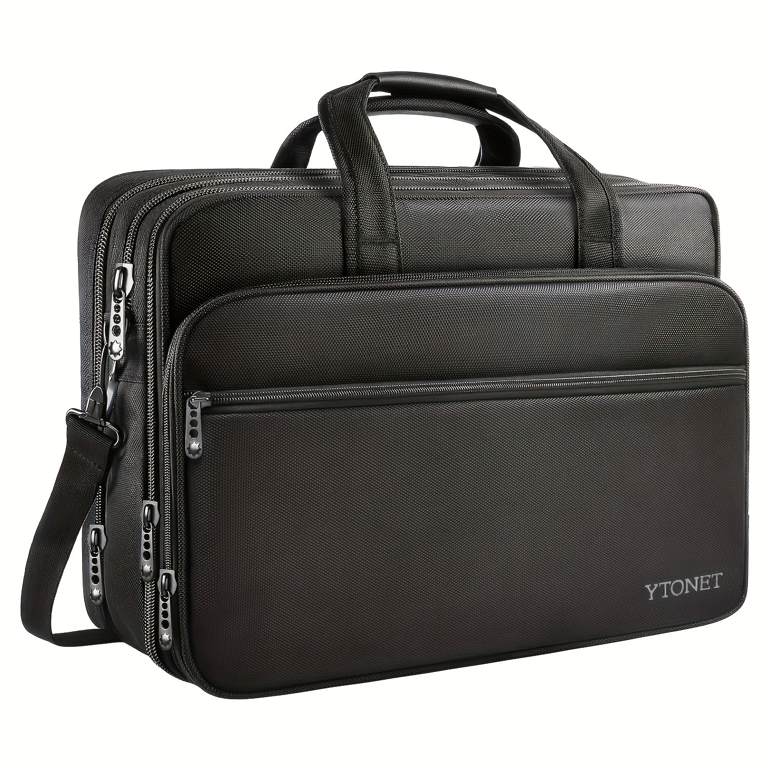 Laptop Briefcase 18 Inch, Expandable Large Laptop Case For Gaming Laptop Computer Bag, Laptop Bag, Carrying Case With Luggage Strap, Travel Accessories Must Have, Travel Accessories Must Have International, Best Christmas Gifts