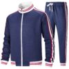 Men Track Suits Sets Long Sleeve Full-zip Sweatsuit Active Jackets And Pants 2pcs Outfits