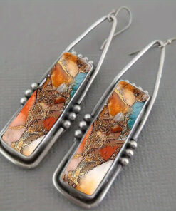 2pcs Trendy Amber Earrings Pendant for Men and Women Earrings Jewelry Fashion Exquisite Vintage Earrings Jewelry Accessories for Lovers, Birthday Parties, Anniversary Gifts for Family Jewelry