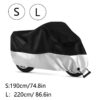S/L Motorcycle Covers, Motorbike Full Cover Outdoor Rain Cover, Car Accessories Motorbike Accessories Motorcycle Cover Waterproof Outdoor with Lock-Hole