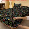 1pc Minimalist Modern Best Player Pattern Printed Brushed Fitted Sheet, Bedroom Use Printed Duvet Cover Set for Mattresses (Pillowcases Not Included)