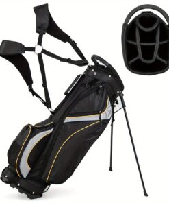 MULTIGOT 9" Golf Stand Bag Club 8 Way Divider Carry Organizer Pockets Storage Black New