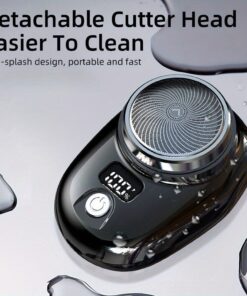 Compact Portable Electric Razor-8000RPM Motor+Auto-Grinding Tech For Long-Lasting Sharpness | Lightweight Stainless Steel Head&USB-C Charging | Ideal For Travel Shaving&Quick Cleanup, Rinse Directly With Water
