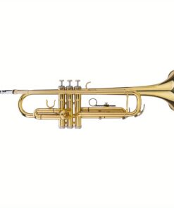 Professional Golden Brass Bb Trumpet - Heavy-Duty Copper Instrument with Adjustable Valve System, Lacquer & Case-Like Box-like Packaging - Baroque/French Horn-like Sound for Classical, Jazz & Marching Musicians, Trumpet Musical Instrument, Trompetas, Trumpit, Musical Instruments, Trompette, Trumpet Mute For Quiet