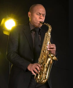 1-Pro Professional Alto Saxophone with Golden-Plated Brass Body, Golden-Finish & Case, Mouthpiece & Accessories Included - Heavy-Duty Construction, 0-90ms Quick Response, ±3-Center Stability, Ergonomic Design for Jazz, Classical, Pop Music - Ideal for Beginners & Professionals (Ideal for Recording & Live Performances) - Alto Saxophone with Golden Plating, Long-Lasting & Easy to Play (Men's Use), Saxophone Accessories, Travel Saxophone, Soprano Sax Instrument,