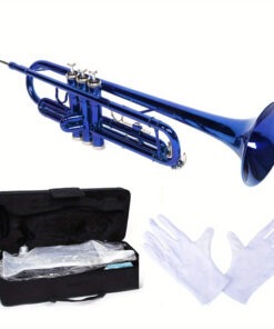 Brass B Flat Trumpet Gloves Set High Quality Blue